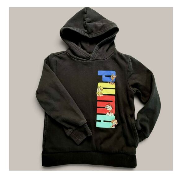 Puma X Paw Patrol Other - PUMA x PAW PATROL Nickelodeon Unisex Kid Size 5 Black Hoodie Sweatshirt Pullover